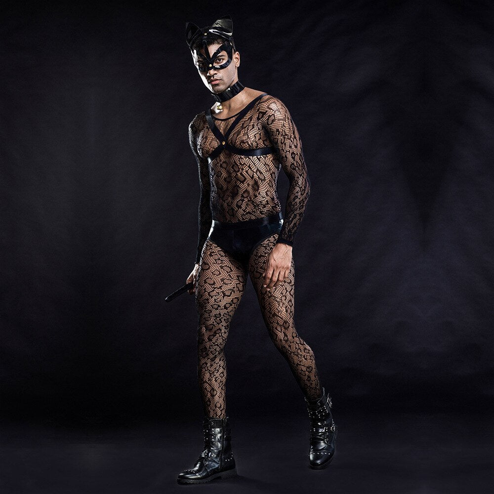 Mesh Gay Cat Costume