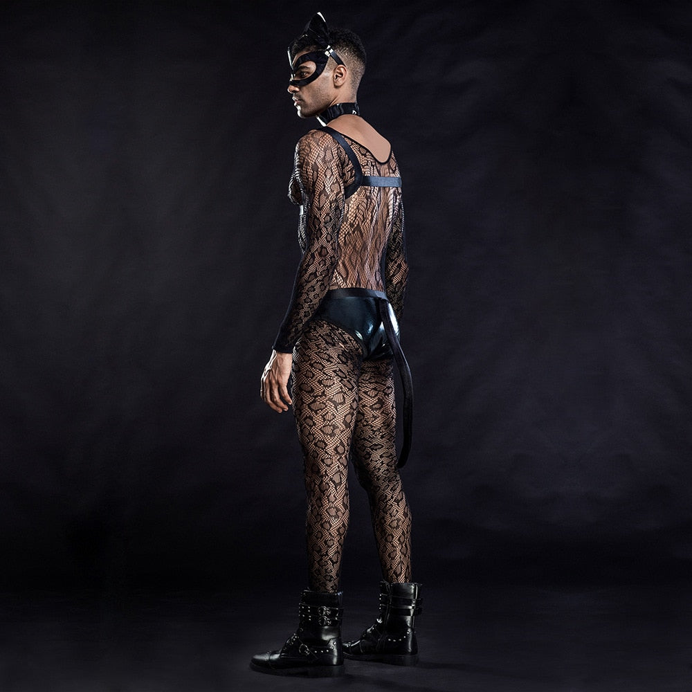 Mesh Gay Cat Costume