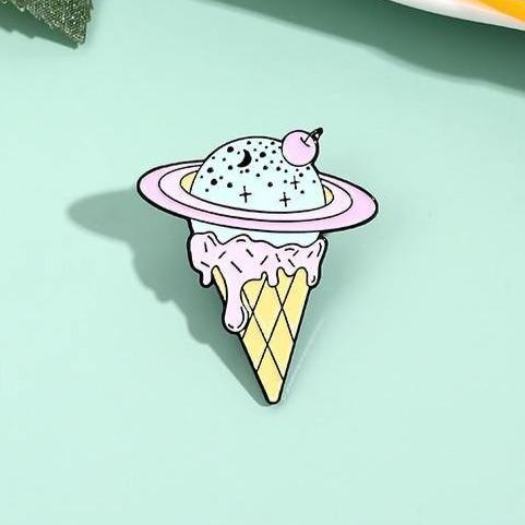 Planet Ice Cream Enamel Pin