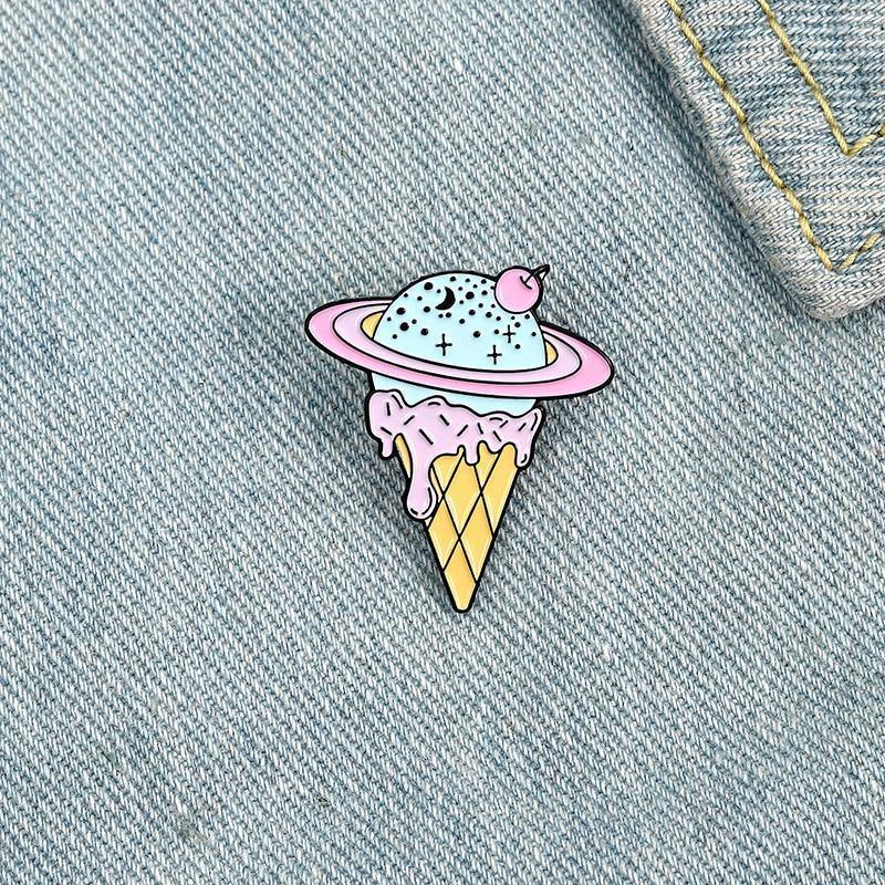 Planet Ice Cream Enamel Pin