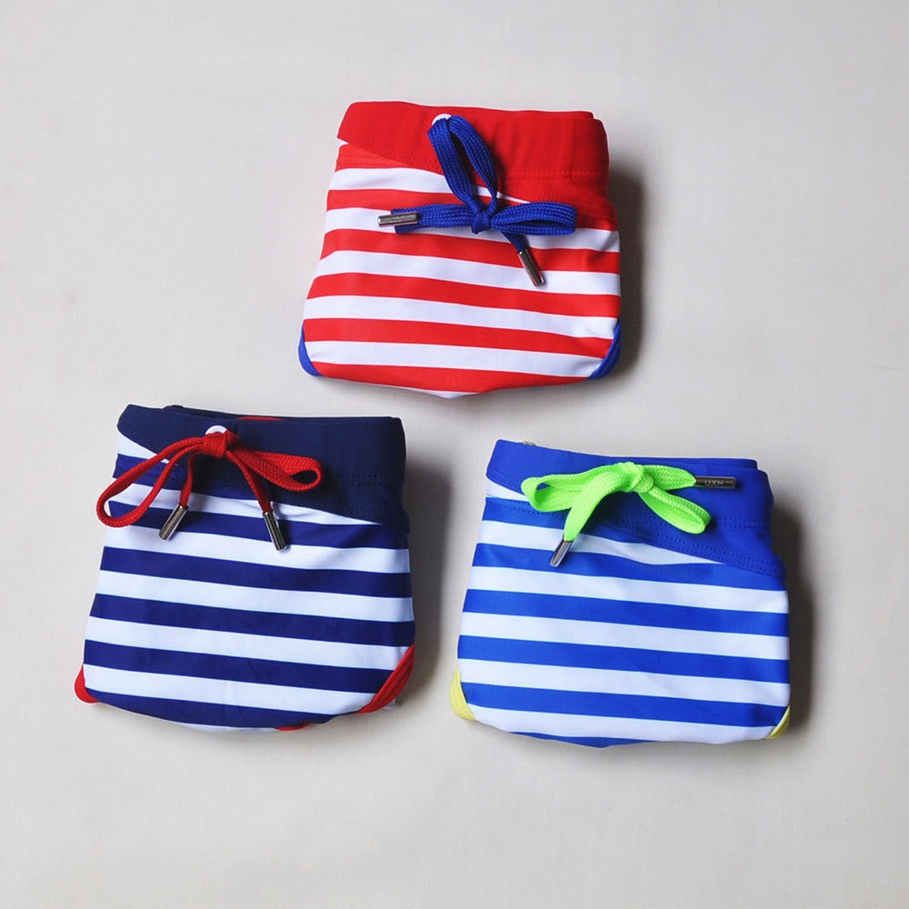 Striped Swim Briefs