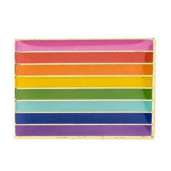 The Original Pink Striped LGBT Pride Enamel Pin