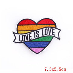 Love Is Love Iron On Embroidered Patch