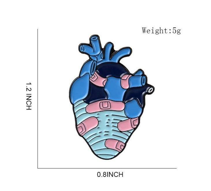 Wounded Heart Enamel Pin