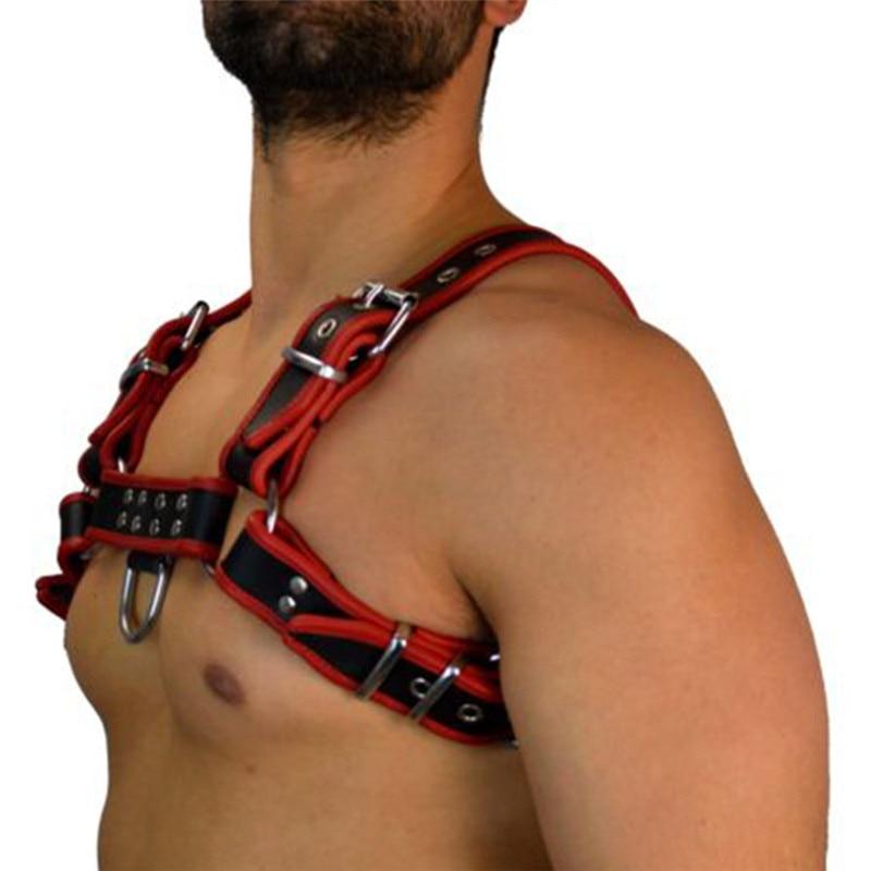 Red Bulldog Leather Harness