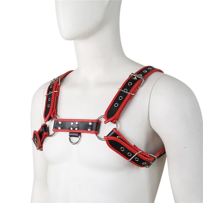 Red Bulldog Leather Harness