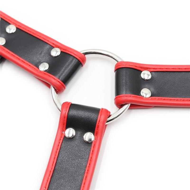 Red Bulldog Leather Harness