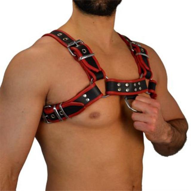 Red Bulldog Leather Harness
