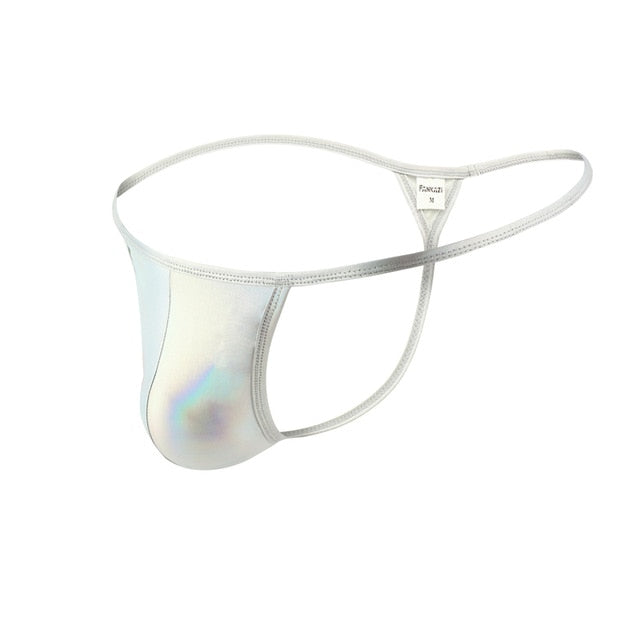 Shiny PU Leather Thong