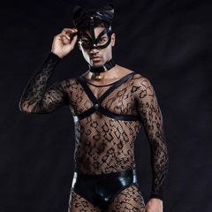 Mesh Gay Cat Costume