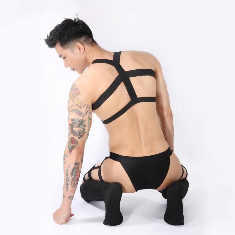 The Works: Elastic Harness + Briefs + Socks Set (3 Piece Outfit)