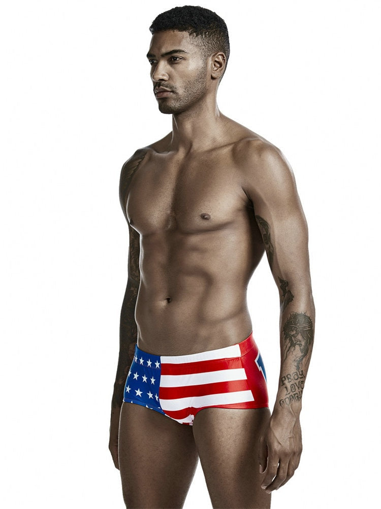 American Flag Swim Trunks