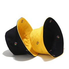 Rainbow Pineapple Printed Fisherman Hat