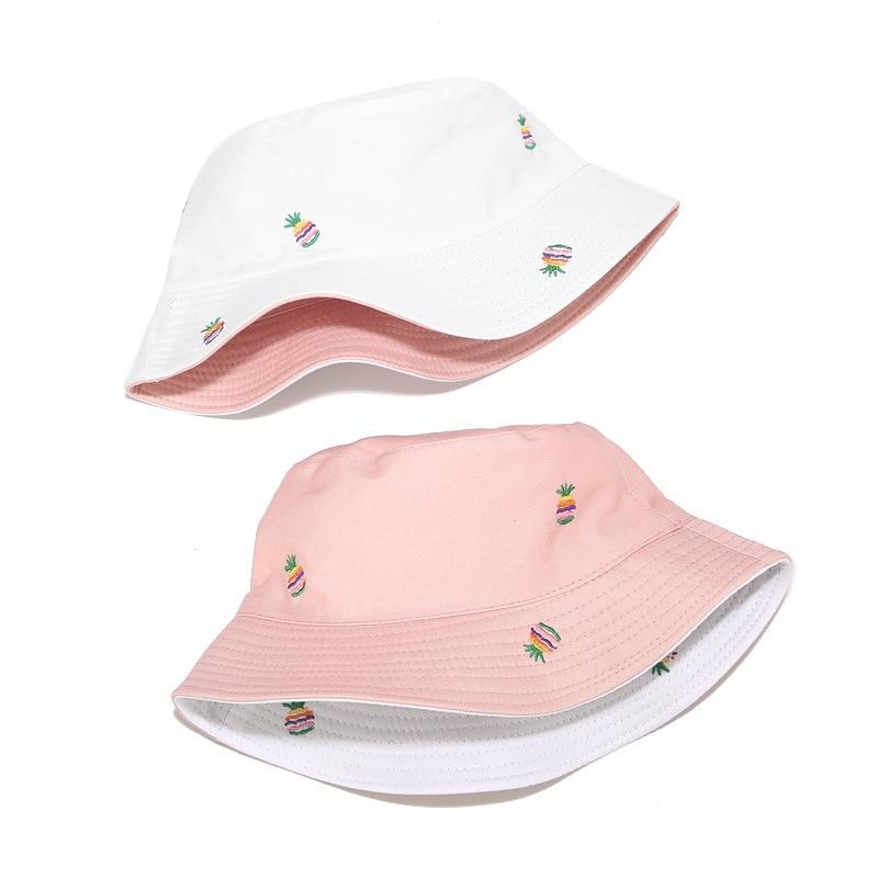 Rainbow Pineapple Printed Fisherman Hat