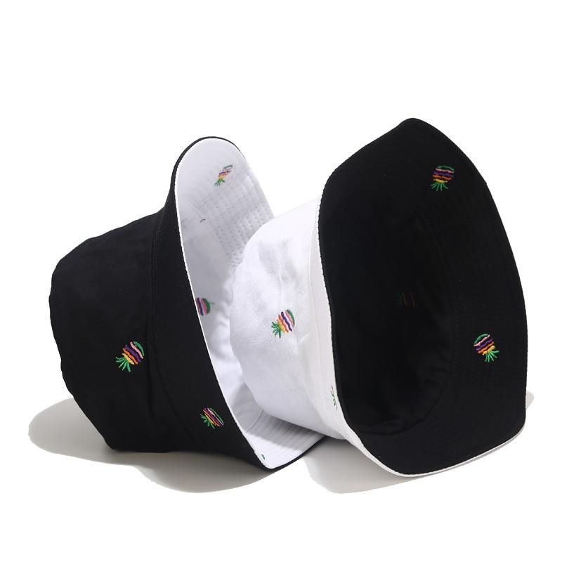 Rainbow Pineapple Printed Fisherman Hat