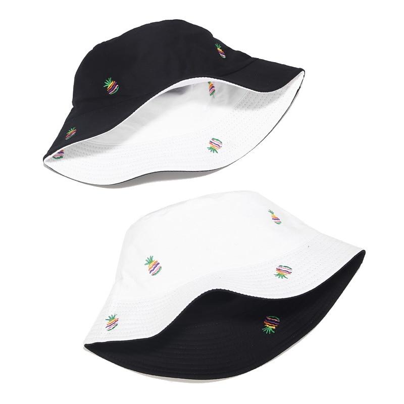 Rainbow Pineapple Printed Fisherman Hat