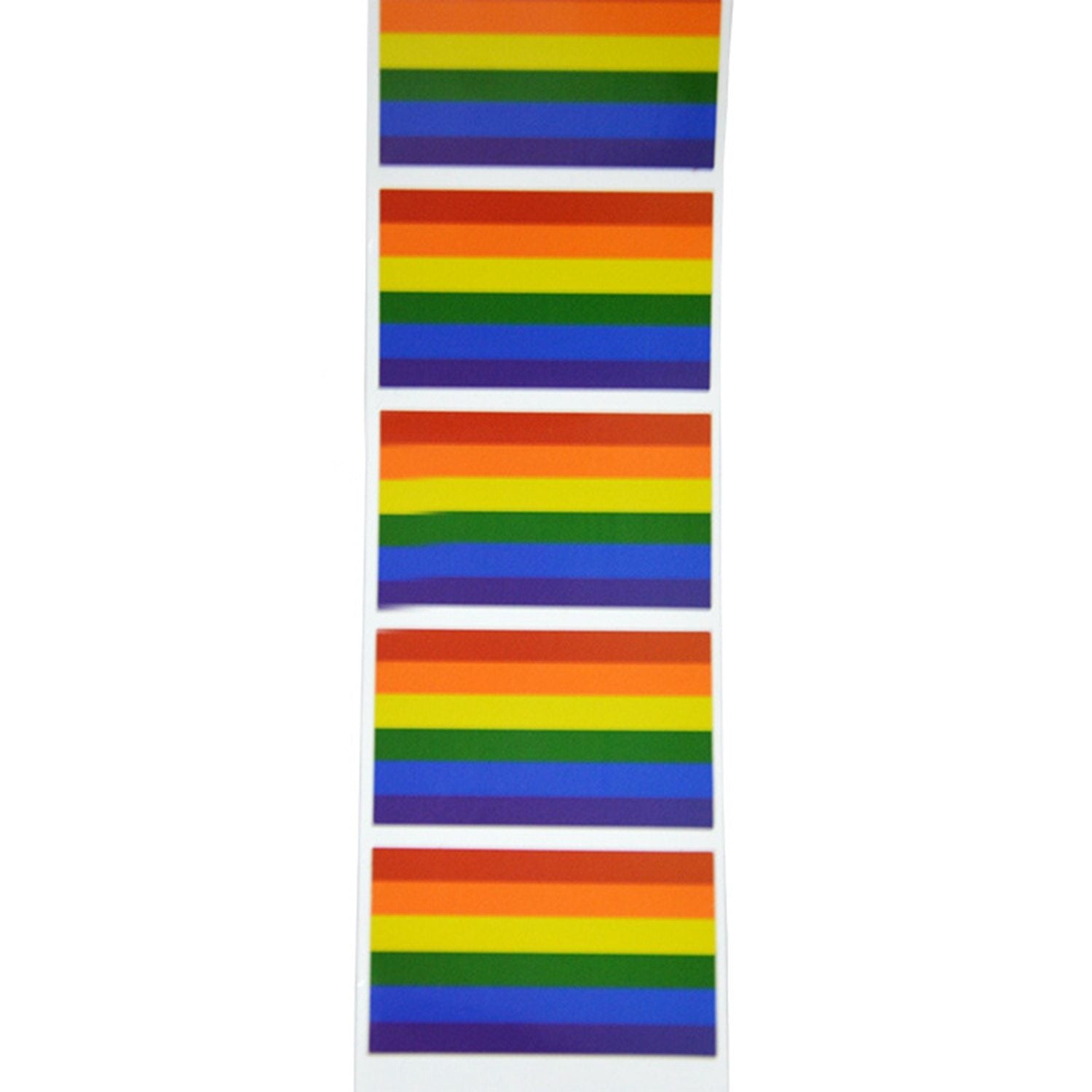 500 LGBT Pride Flag Stickers On A Roll