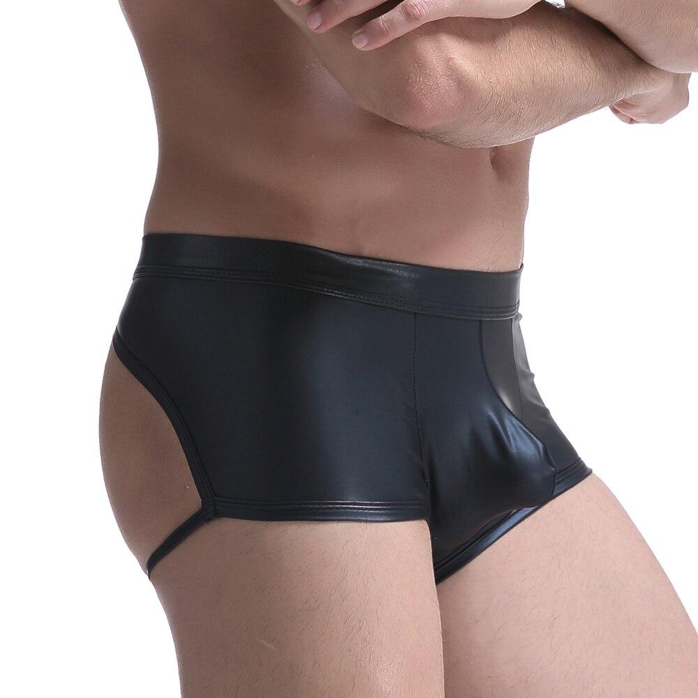 Kinky Backless Leather Boxers