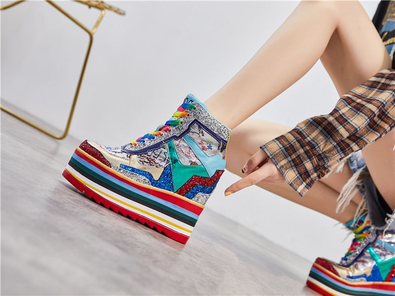 Rainbow Chunky Sneakers