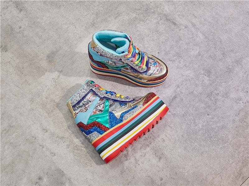 Rainbow Chunky Sneakers