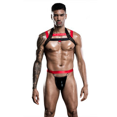 Bondage Harness + Jockstrap Set (2 Piece Outfit)