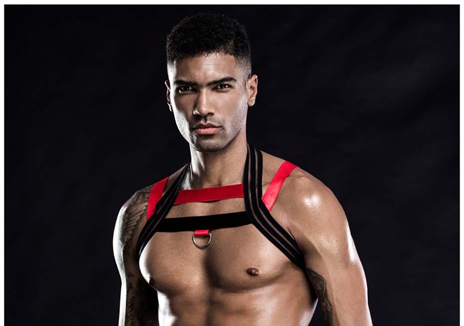 Bondage Harness + Jockstrap Set (2 Piece Outfit)