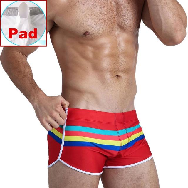 Pride Stripe Swim Trunks