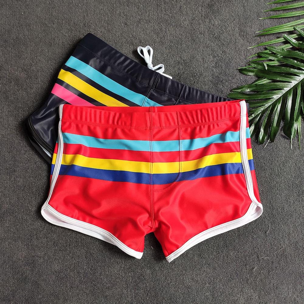 Pride Stripe Swim Trunks