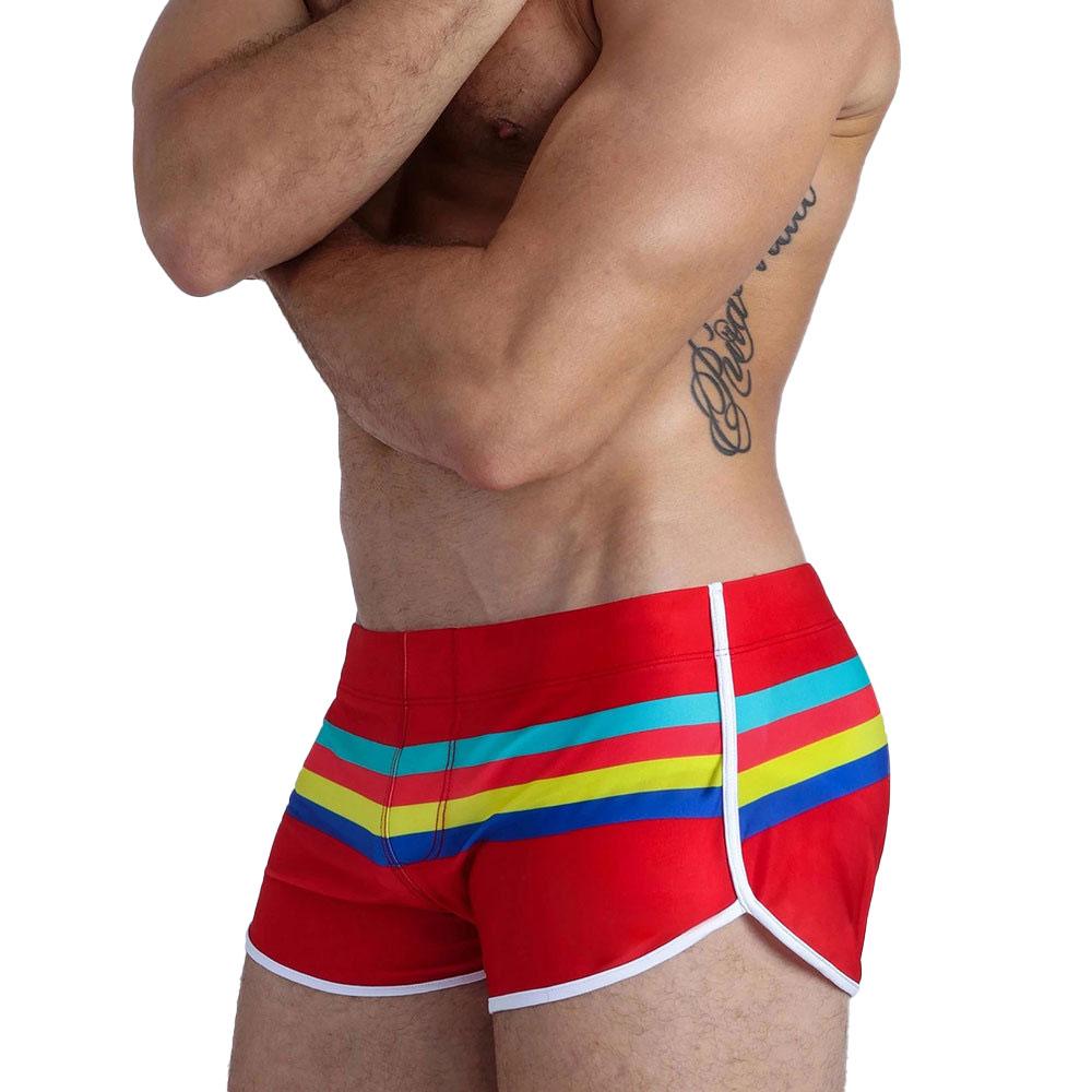 Pride Stripe Swim Trunks
