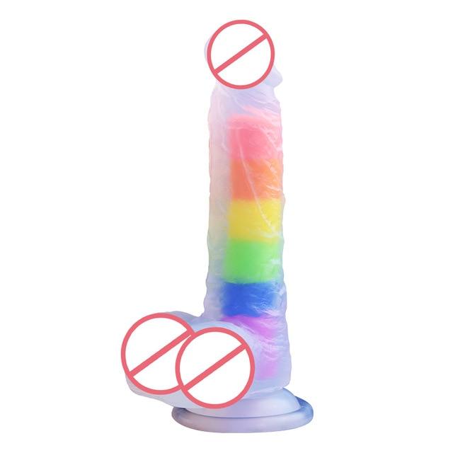 LGBT Pride Silicone Dildo / Sex Toy