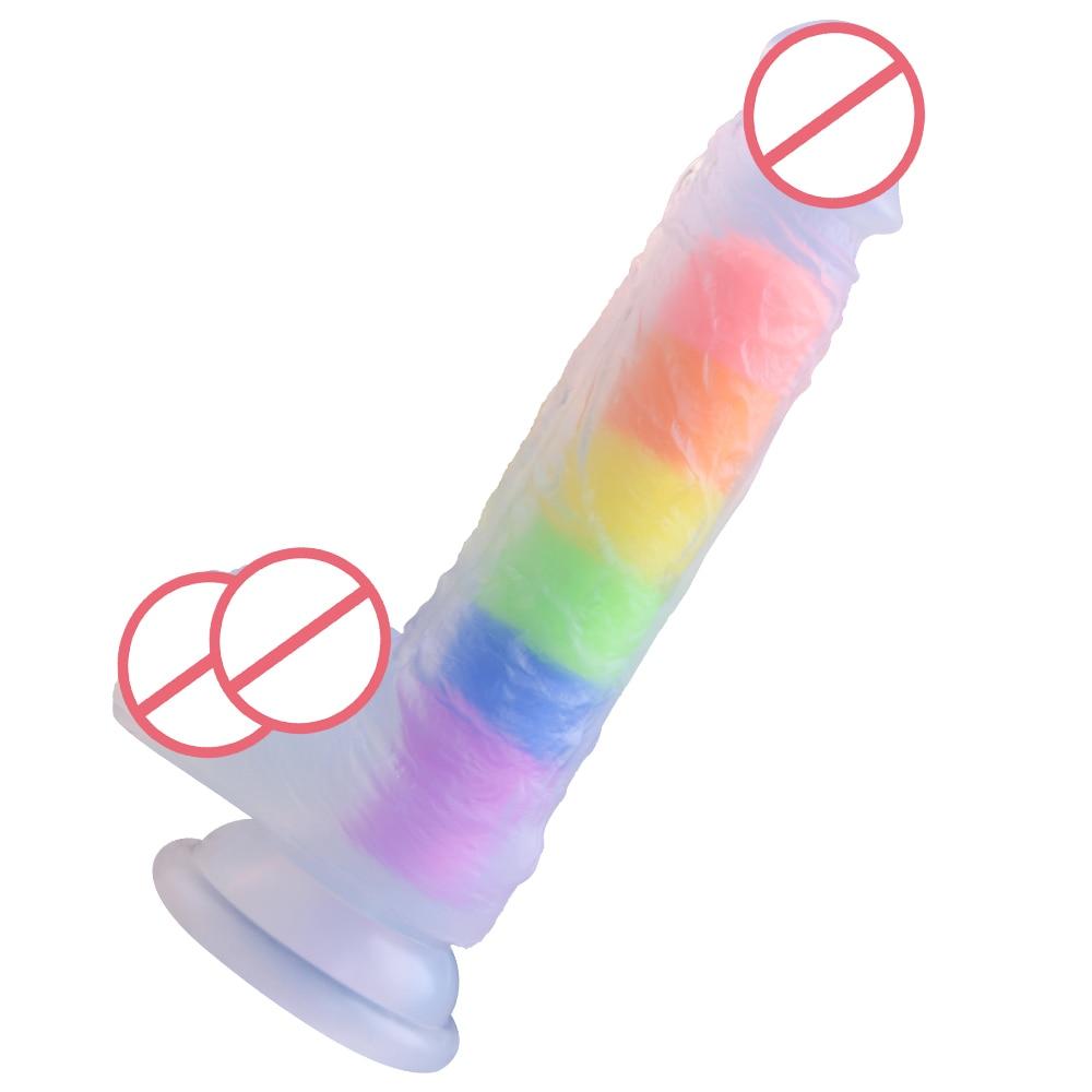 LGBT Pride Silicone Dildo / Sex Toy