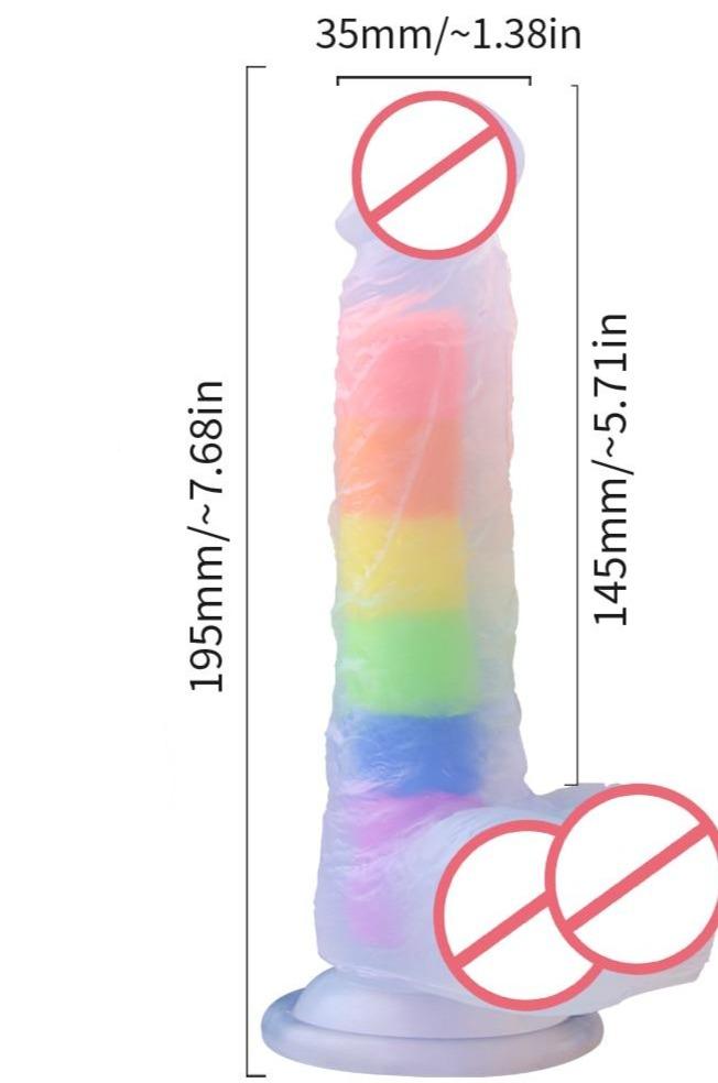 LGBT Pride Silicone Dildo / Sex Toy