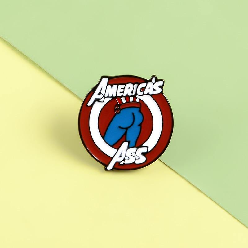 America's Ass Enamel Pin