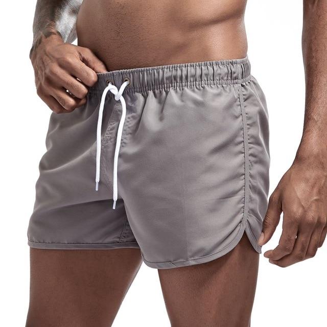 Jockmail Classic Gray Swim Shorts