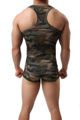 Military Green Camouflage Tank Top