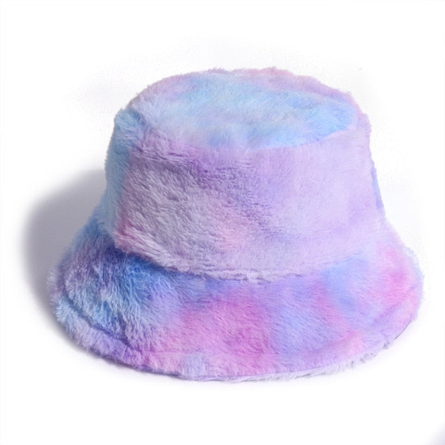 Fabulously Fluffy Tie-Dye Bucket Hat
