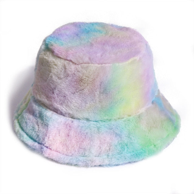Fabulously Fluffy Tie-Dye Bucket Hat