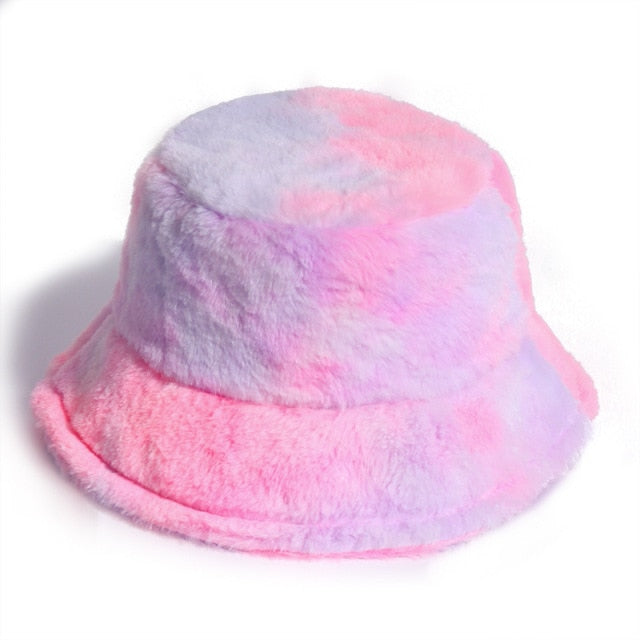 Fabulously Fluffy Tie-Dye Bucket Hat