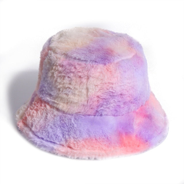 Fabulously Fluffy Tie-Dye Bucket Hat