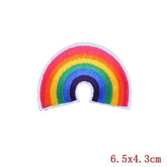 Rainbow Iron On Embroidered Patch