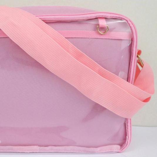 Transparent Pin Display Shoulder Bag