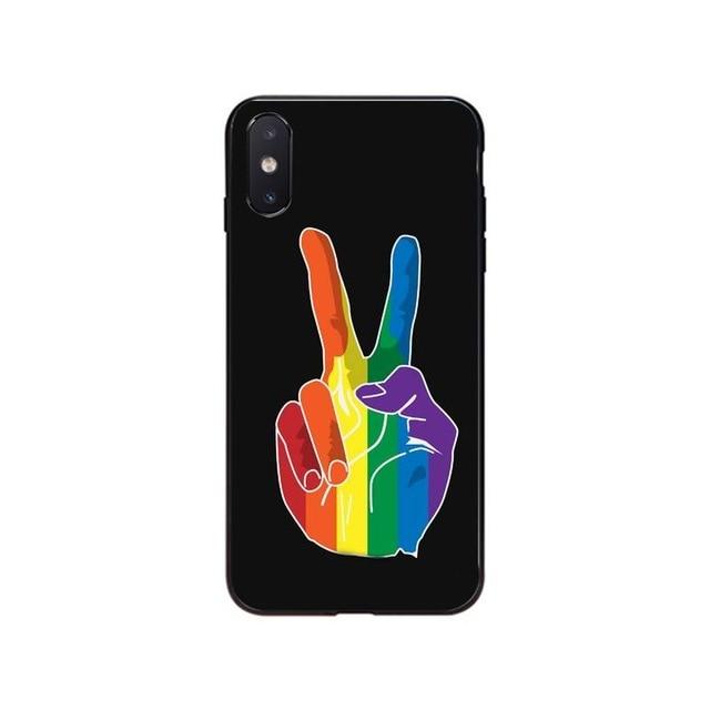 LGBT Peace Sign iPhone Case