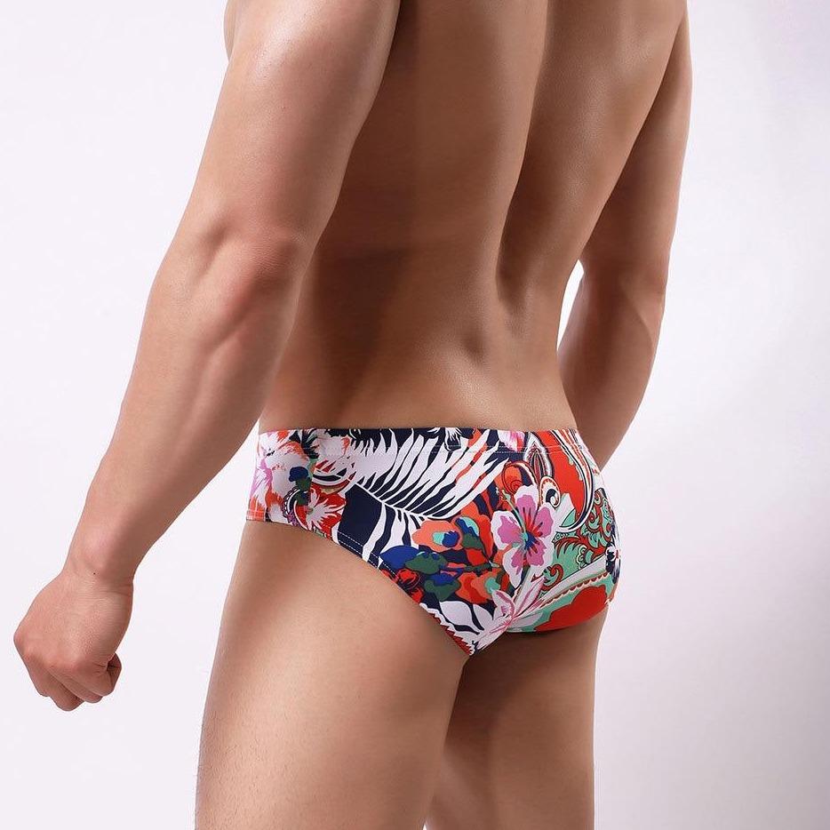 Light Floral Print Briefs