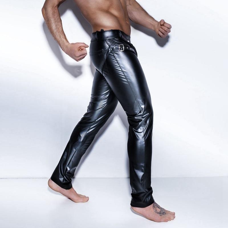 Latex Open Crotch Pants