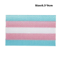 Transgender Pride Iron On Embroidered Patch