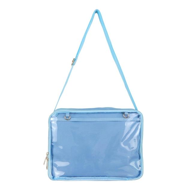 Transparent Pin Display Shoulder Bag