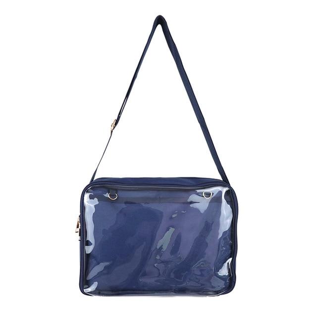 Transparent Pin Display Shoulder Bag