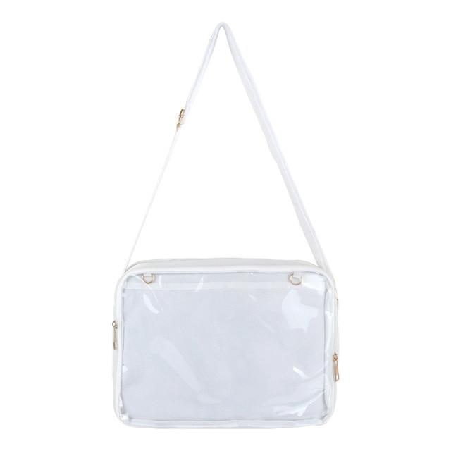 Transparent Pin Display Shoulder Bag
