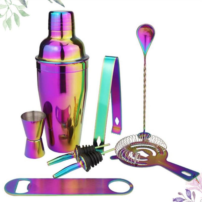 Rainbow Cocktail Shaker Set