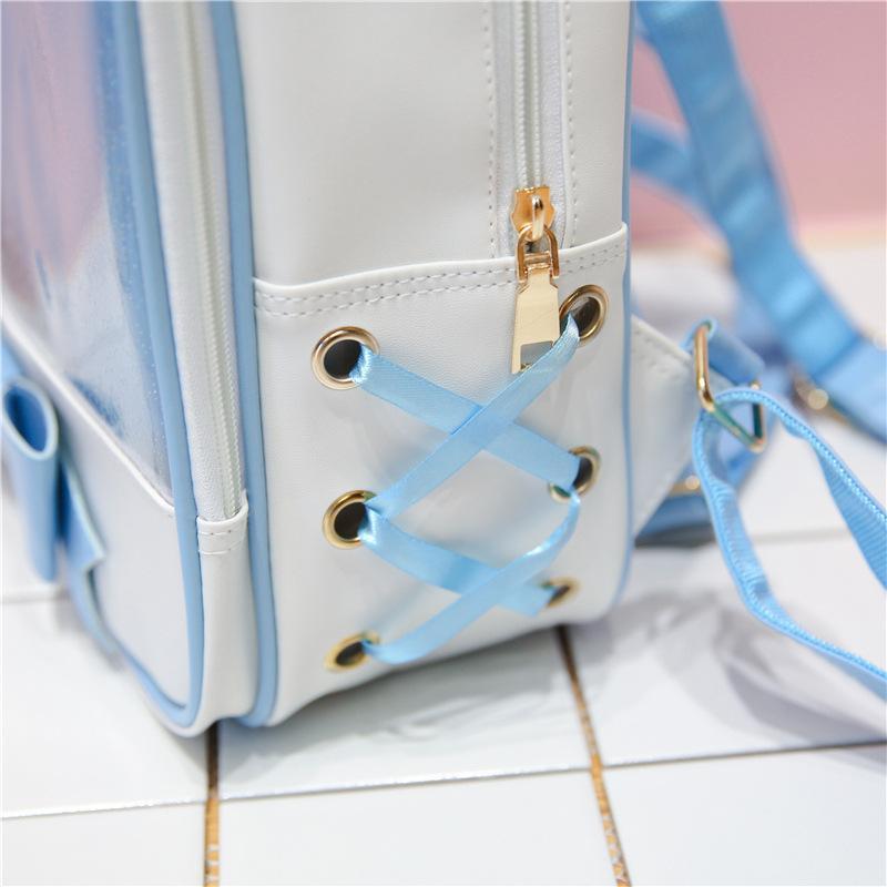 Transparent Pin Display Kawaii Backpack